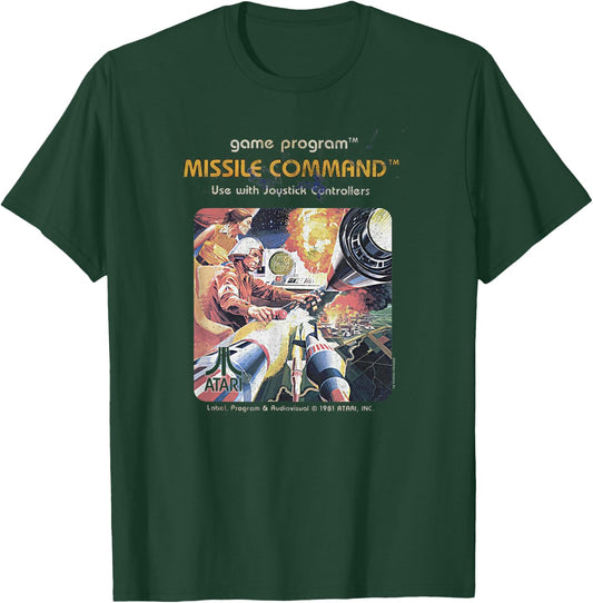 ATARI Missile Command Video Game Cartridge T-Shirt - T-Shirt | Forest