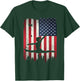 Gymnastics USA American Flag 4th of July Gymnast Patriotic T-Shirt - T-Shirt | Forest