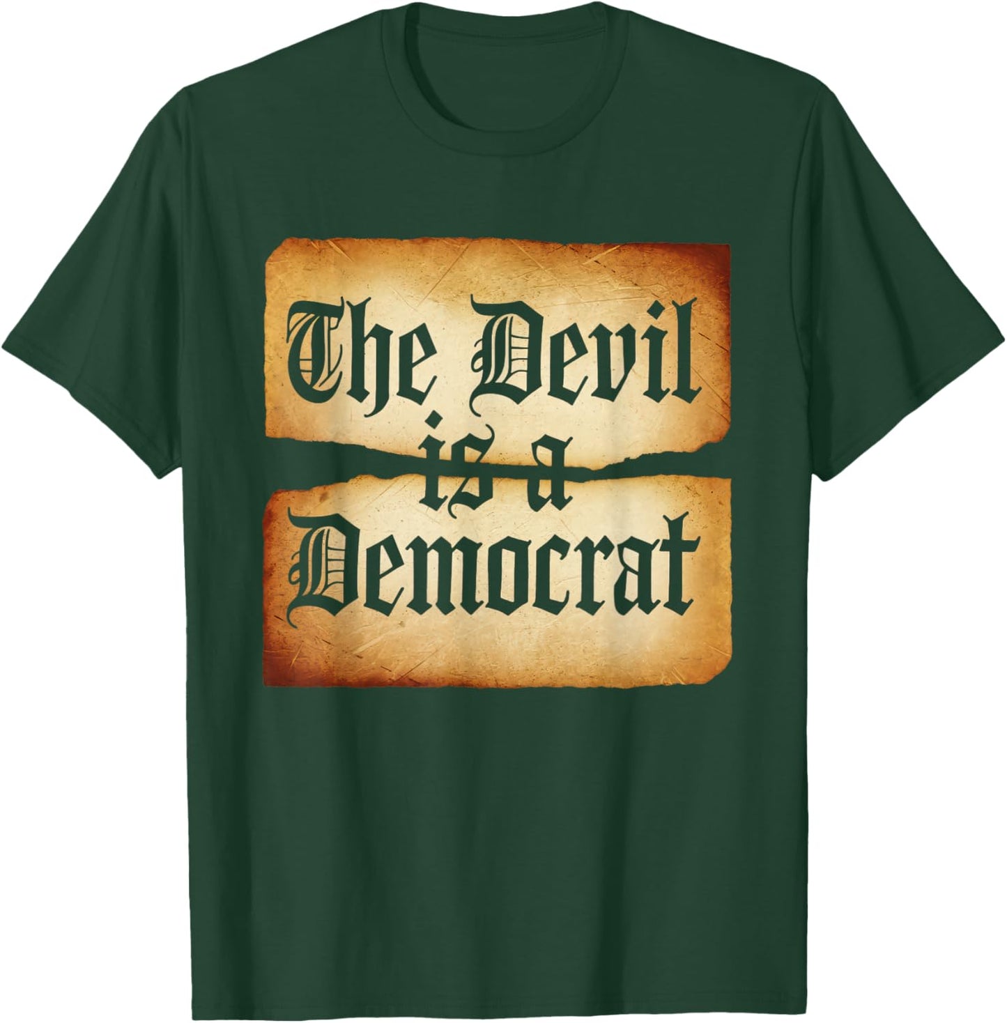The Devil is A Democrat Retro Democrats Liberal T-Shirt - T-Shirt | Forest