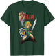 Legend of Zelda Grey Cartoon Art - , Classic Fit, Short Sleeve T-Shirt - T-Shirt | Forest