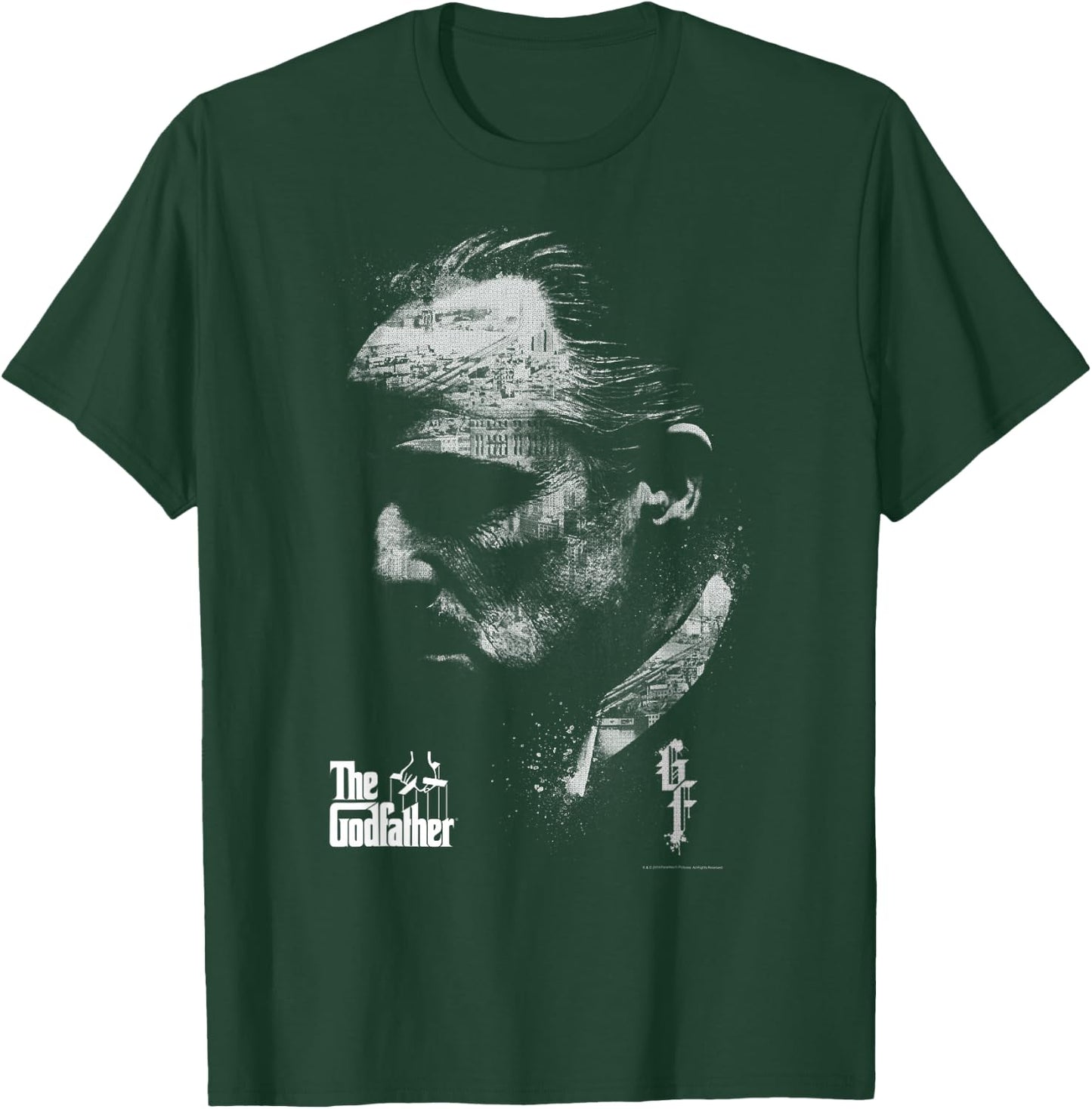 The Godfather Don Vito Corleone Profile Portrait T-Shirt - T-Shirt | Forest