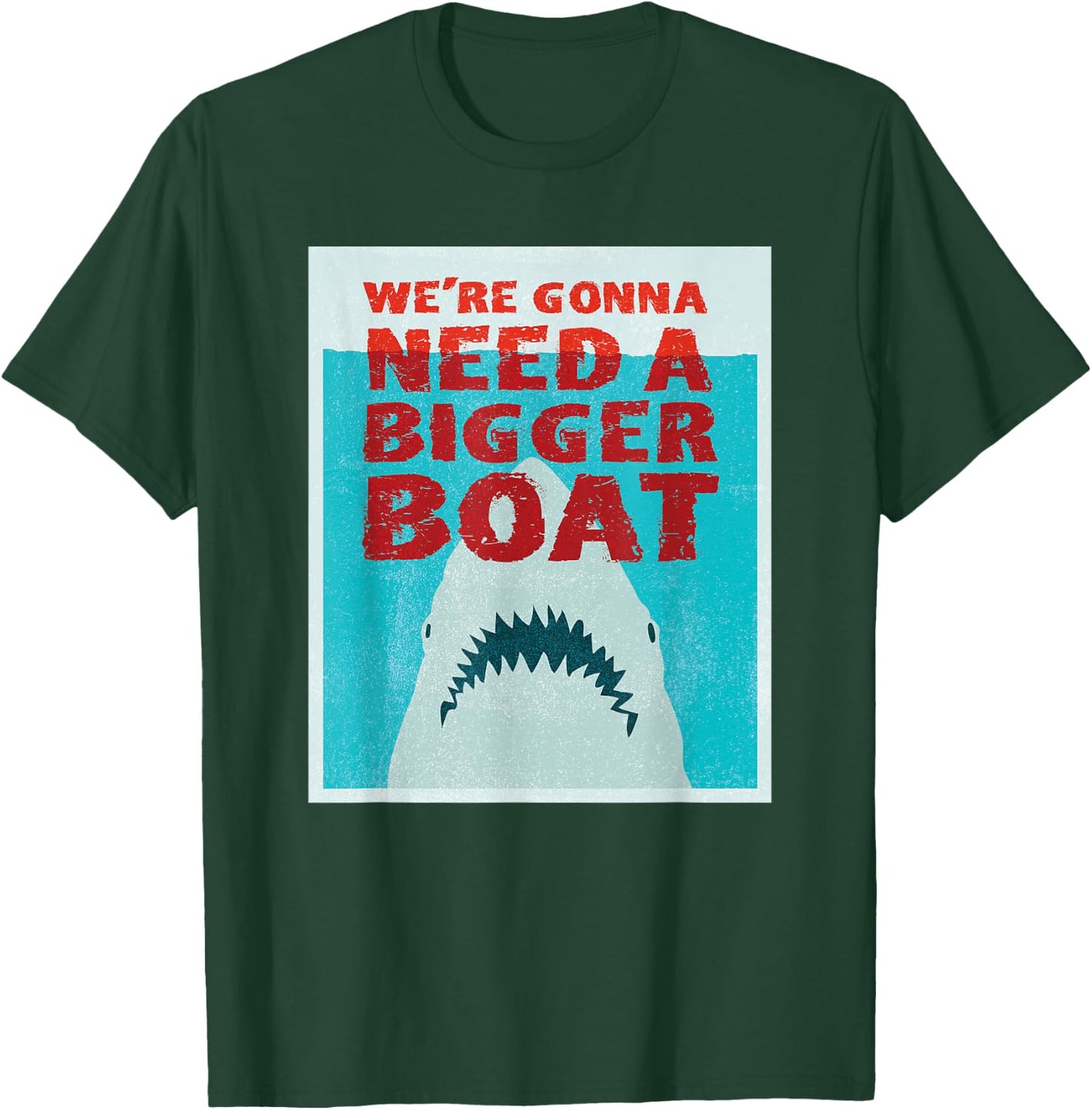We're Going to Need a Bigger Boat - Illustrated Shark Shirt T-Shirt - T-Shirt | Forest