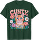 Cunty Floral Cat Design For Sassy Cat Lovers Apparel T-Shirt - T-Shirt | Forest