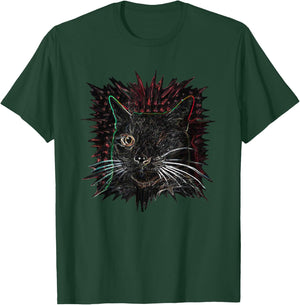 Funny One Eyed Cat Women T-Shirt - T-Shirt | Forest