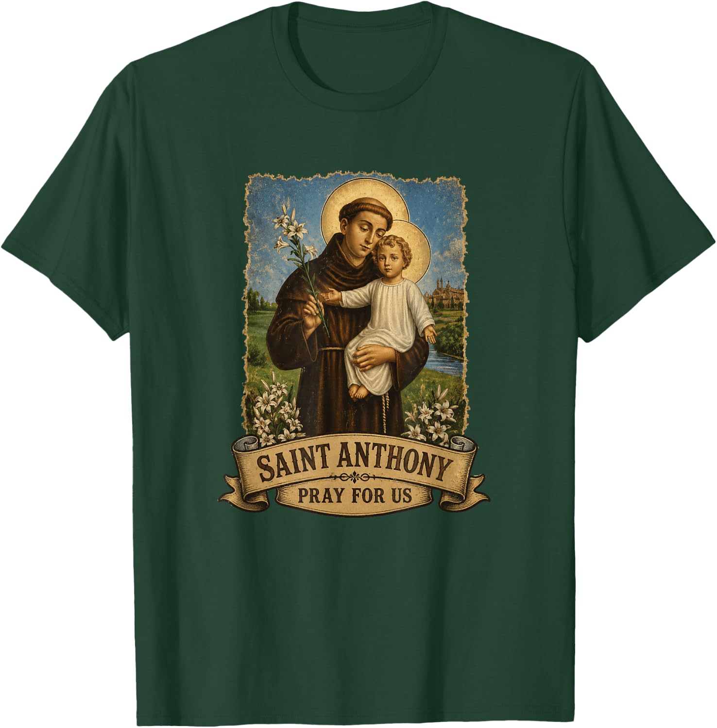 Saint Anthony of Padua T-Shirt - T-Shirt | Forest