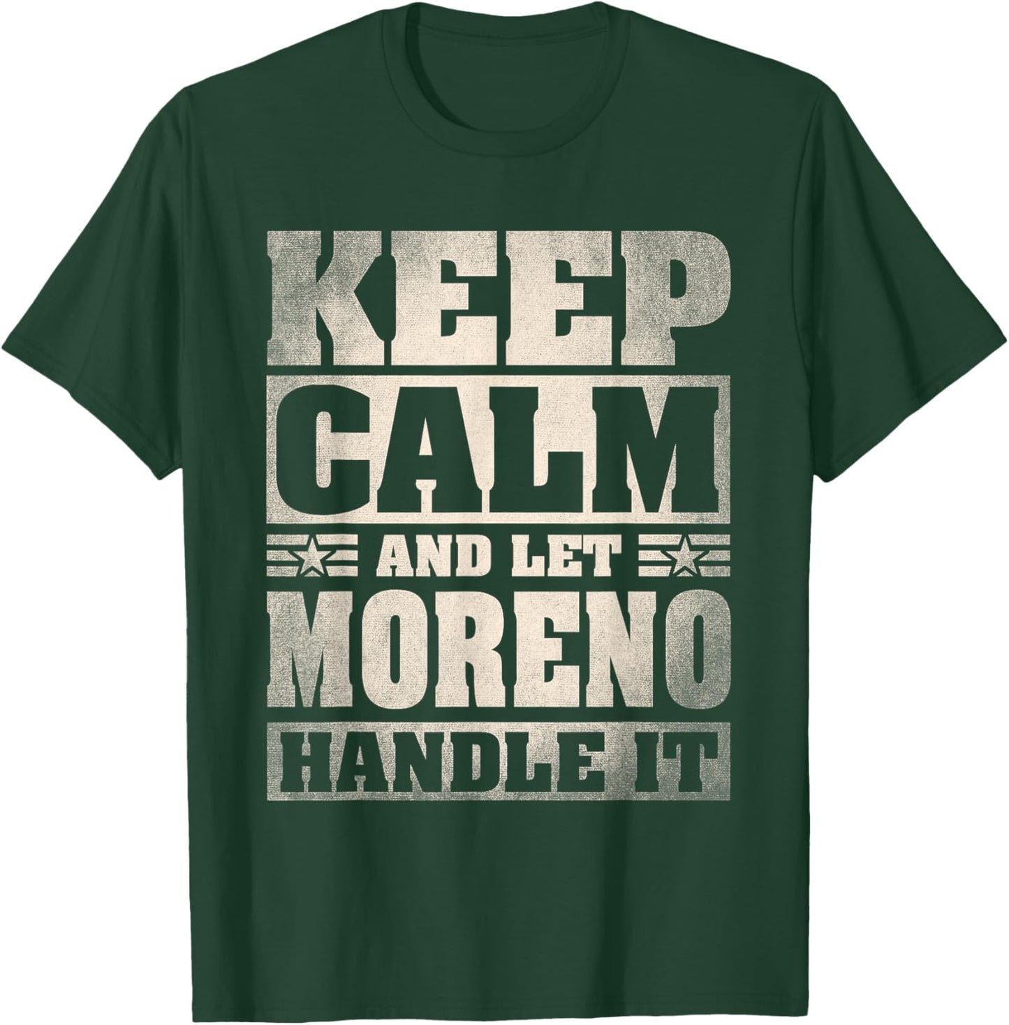 Moreno Name Shirt Personalized Moreno Last Name T-Shirt - T-Shirt | Forest
