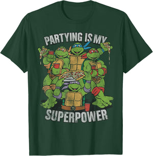 Teenage Mutant Ninja Turtles Partying Is My Superpower T-Shirt - T-Shirt | Forest