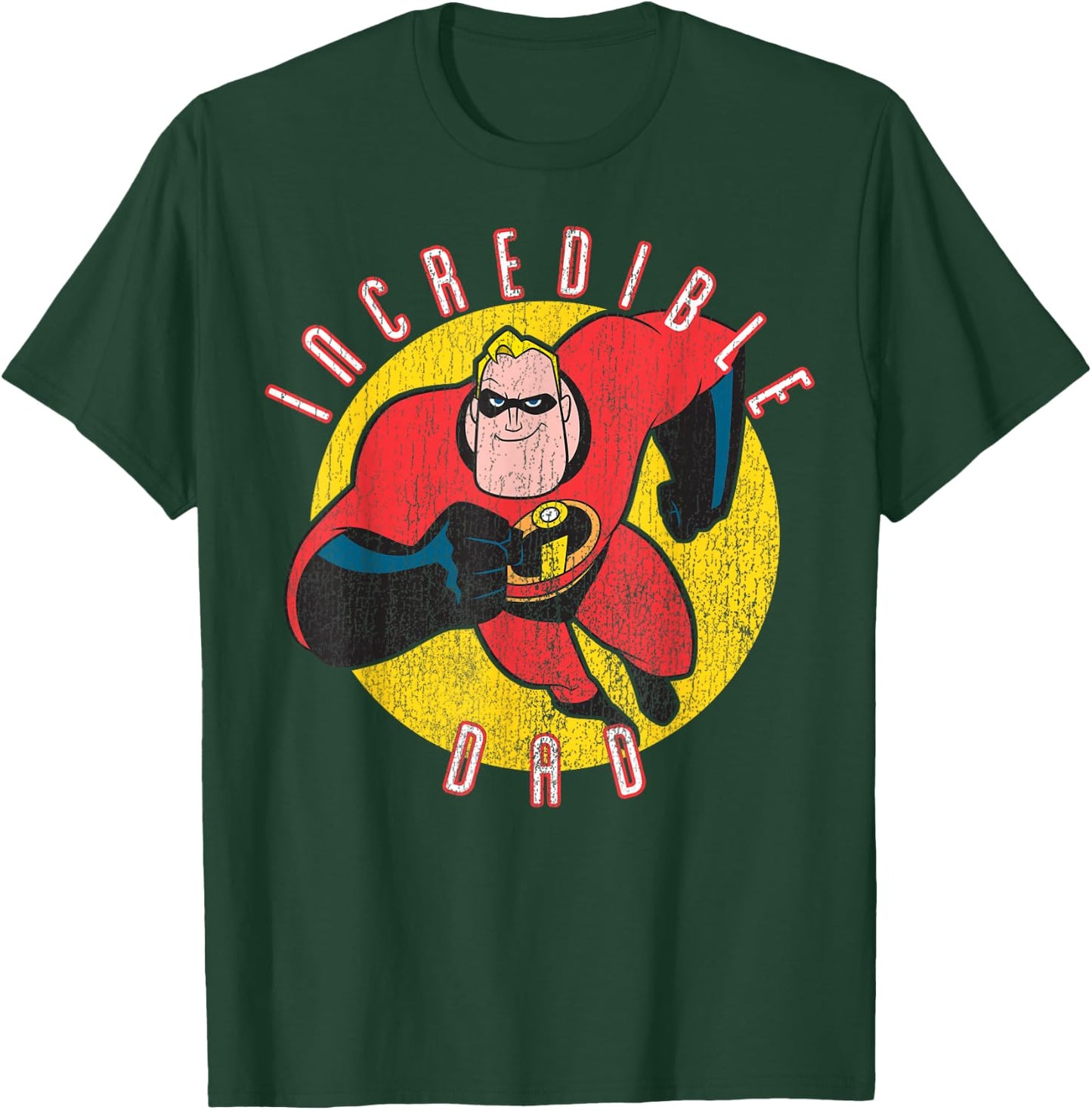 Disney Pixar The Incredibles Father's Day Incredible Retro T-Shirt - T-Shirt | Forest