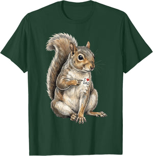Squirrel I Love Dad Squirrel Dad Father's Day T-Shirt - T-Shirt | Forest