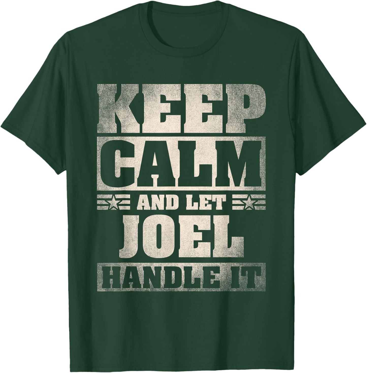Joel Name Shirt Personalized Joel First Name T-Shirt - T-Shirt | Forest