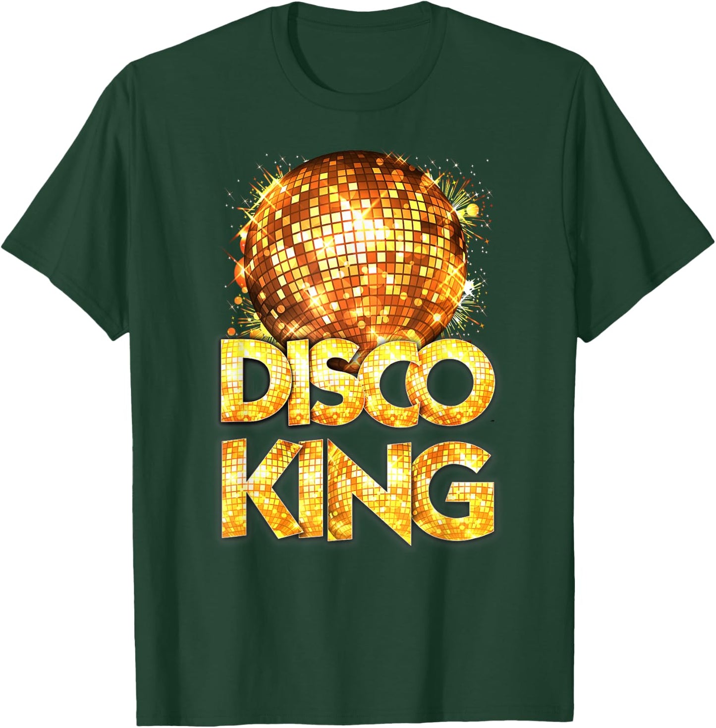 Disco King - Seventies Costume Disco Ball Vintage Dancing T-Shirt - T-Shirt | Forest