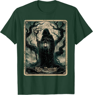 The Hermit Tarot Card Emo Clothing Goth T-Shirt - T-Shirt | Forest
