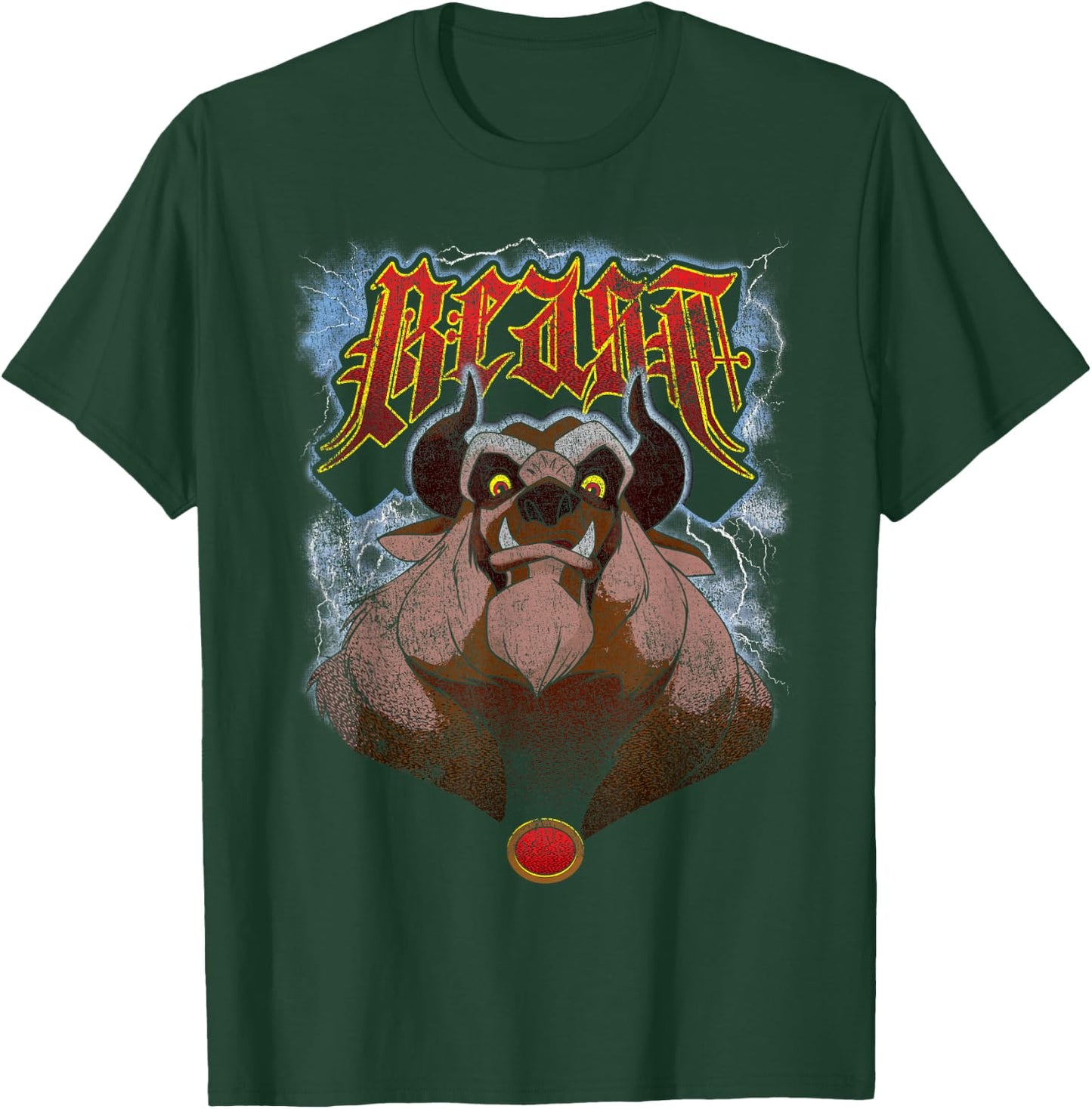 Disney Beauty and The Beast Angry Beast Portrait Small T-Shirt - T-Shirt | Forest