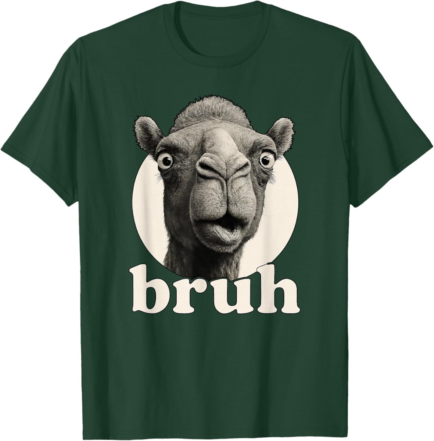 Funny Camel Bruh Humor Meme Zoo Day Boys Girls T-Shirt - T-Shirt | Forest