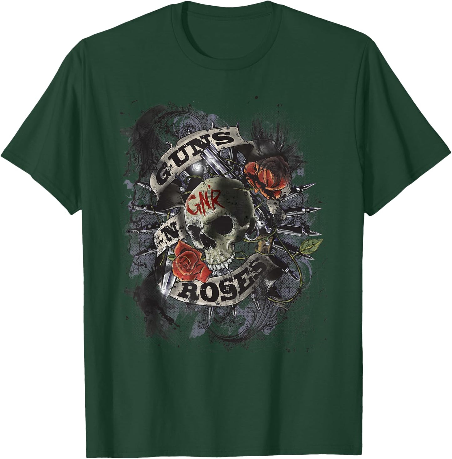 Gun N' Roses Official Firepower T-Shirt - T-Shirt | Forest