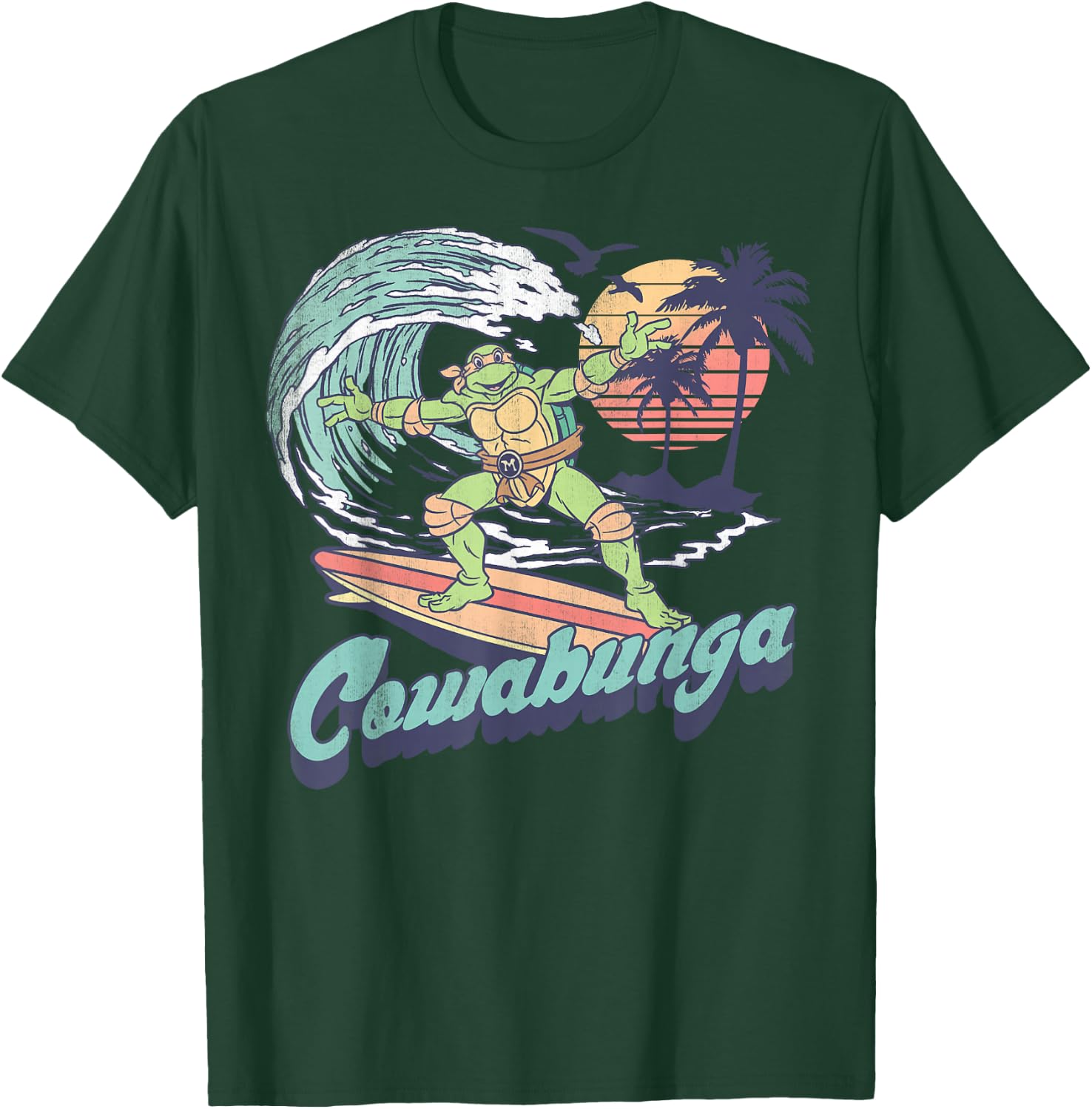 Teenage Mutant Ninja Turtles Michelangelo Surf -Shirt T-Shirt - T-Shirt | Forest