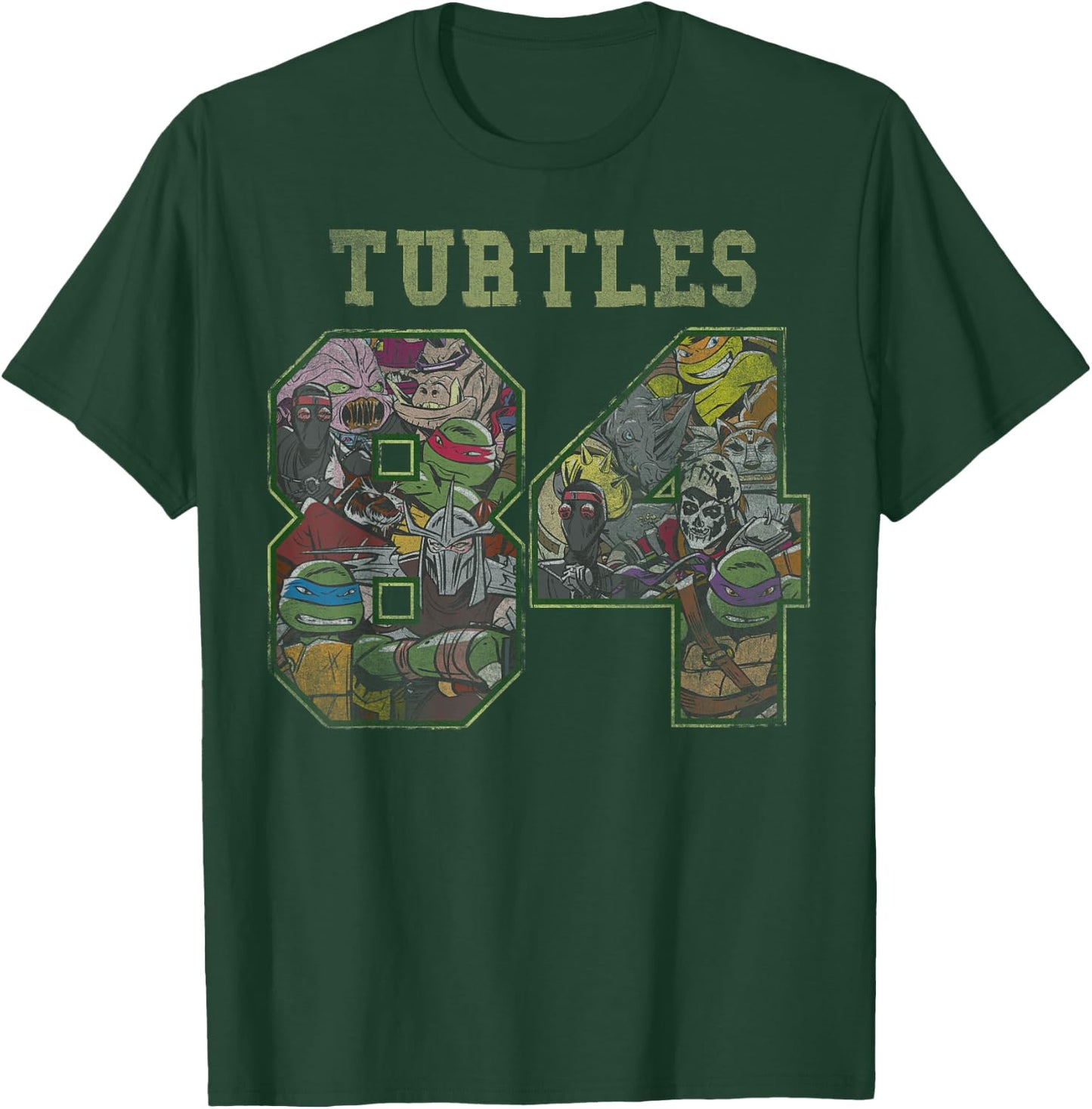 Teenage Mutant Ninja Turtles 1984 Jersey Style T-Shirt - T-Shirt | Forest