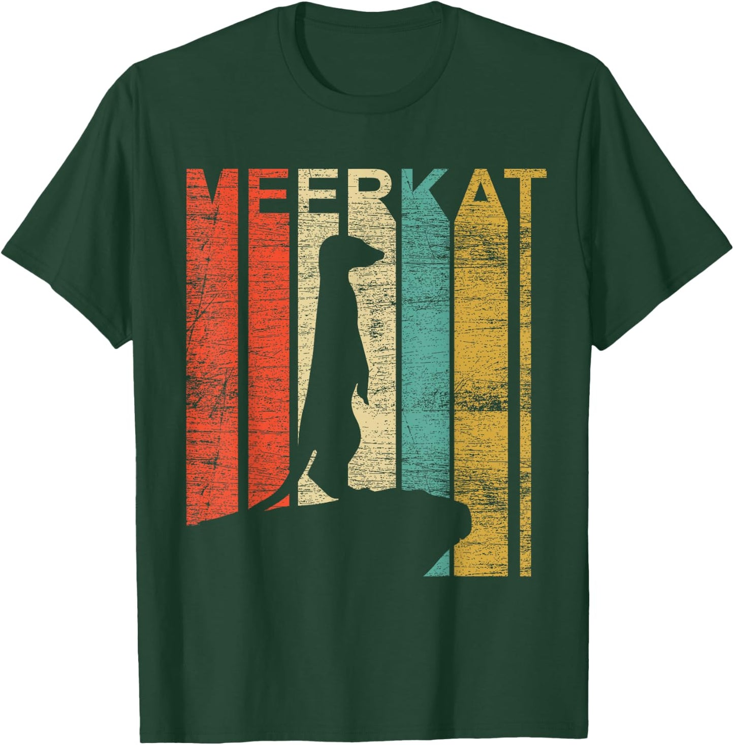 Retro Meerkat T-Shirt - T-Shirt | Forest
