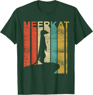 Retro Meerkat T-Shirt - T-Shirt | Forest