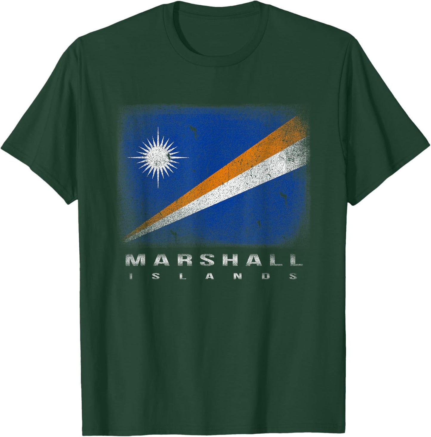 Marshall Islands Marshallese Flag Souvenir Travel T-Shirt - T-Shirt | Forest