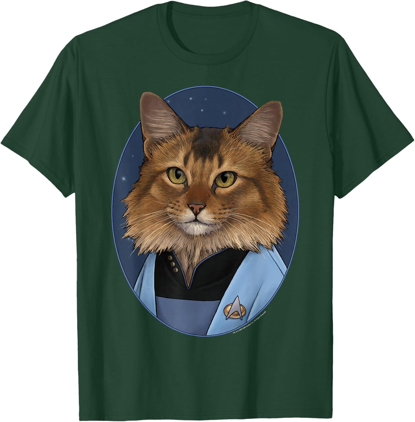 Star Trek: The Next Generation Dr. Crusher Cat Portrait T-Shirt - T-Shirt | Forest