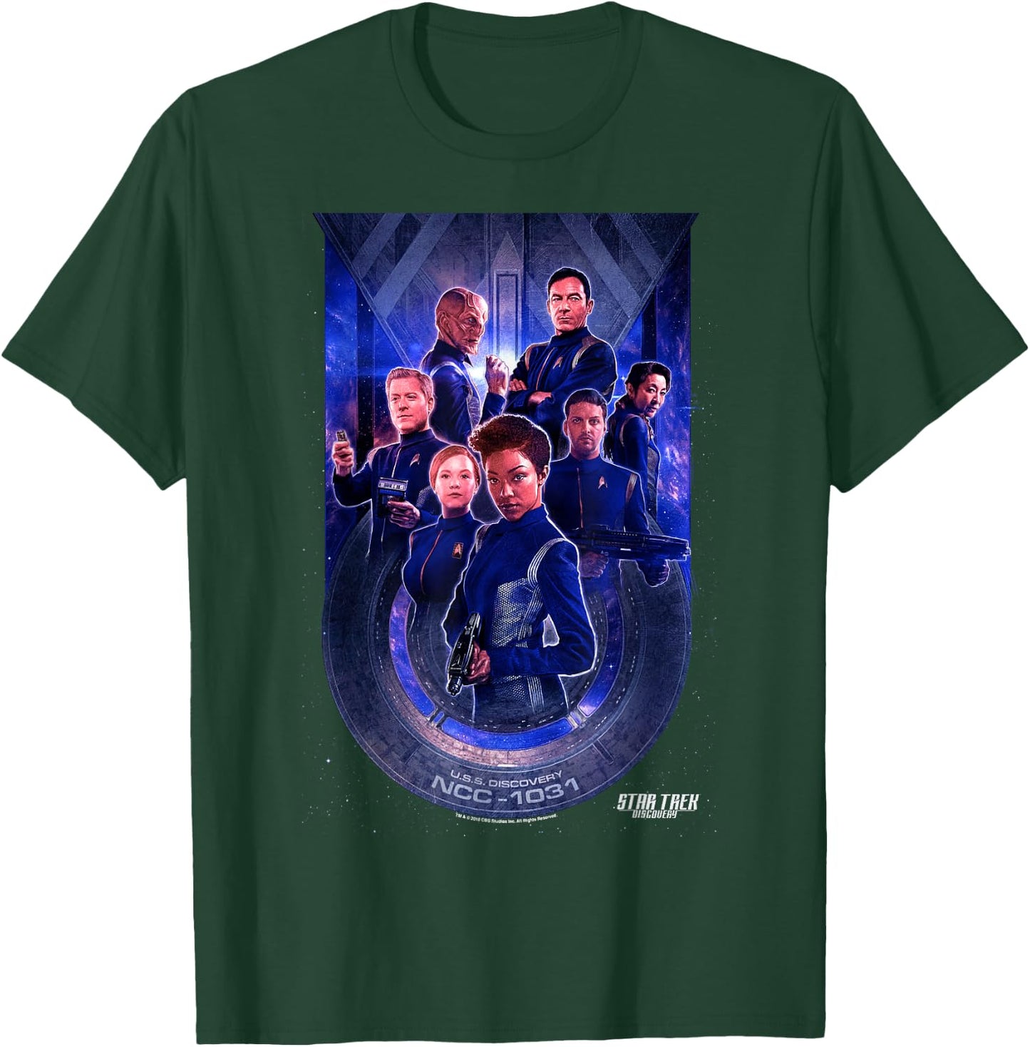 Star Trek Discovery Group Poster T-Shirt - T-Shirt | Forest