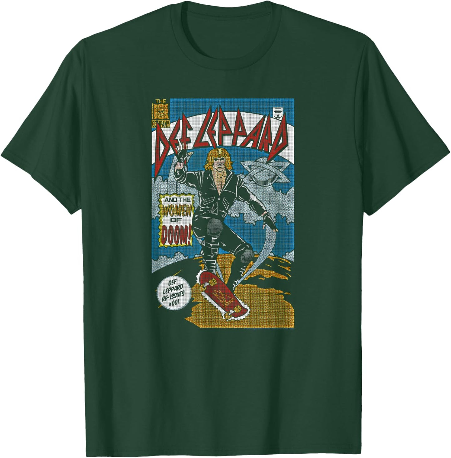 Def Leppard - Comic T-Shirt - T-Shirt | Forest