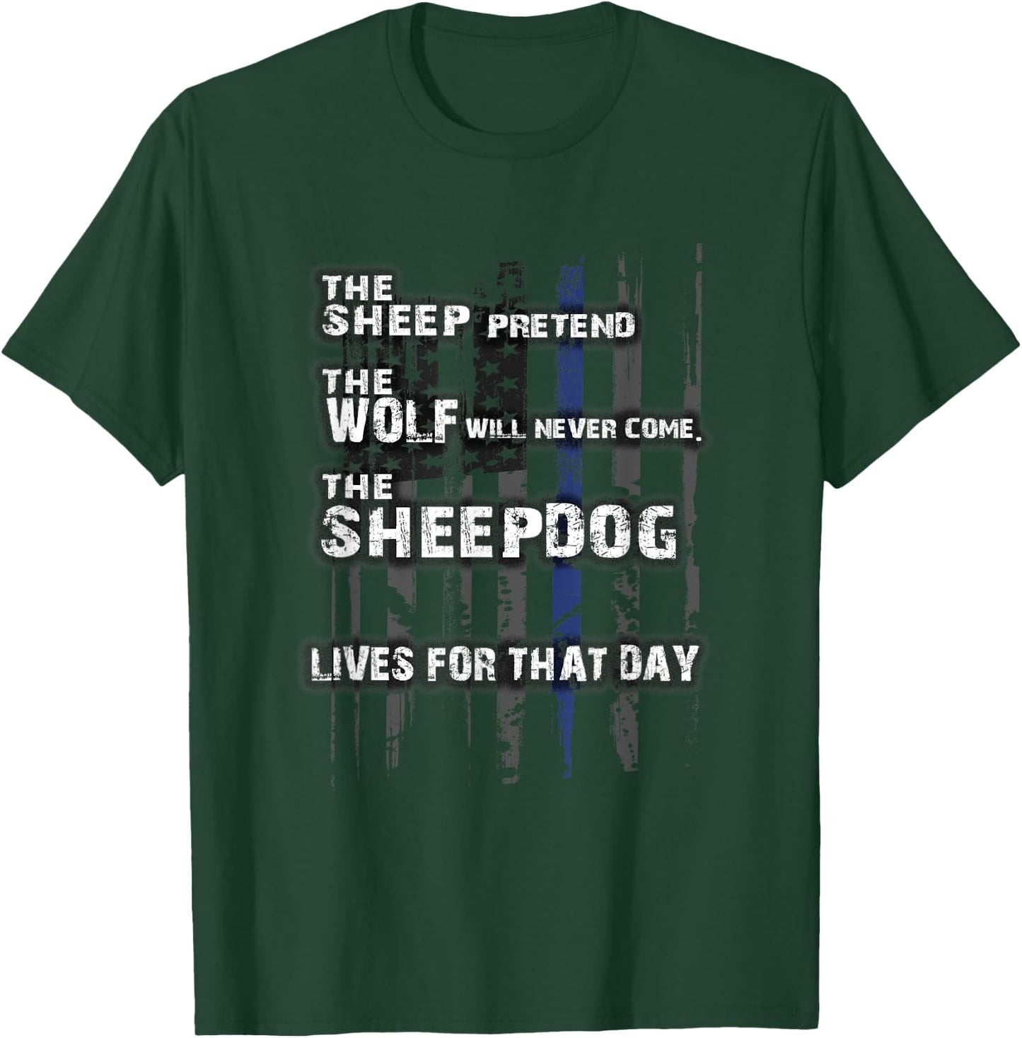 The Sheep Pretend the Wolf will never come.... T-Shirt - T-Shirt | Forest
