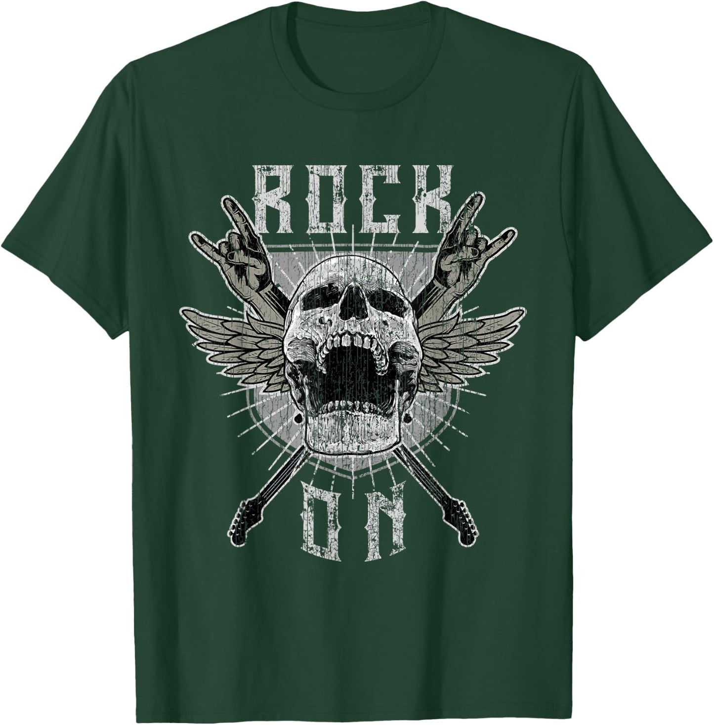 Rock On Rock and Roll Concert Gift Heavy Metal Music T-Shirt - T-Shirt | Forest