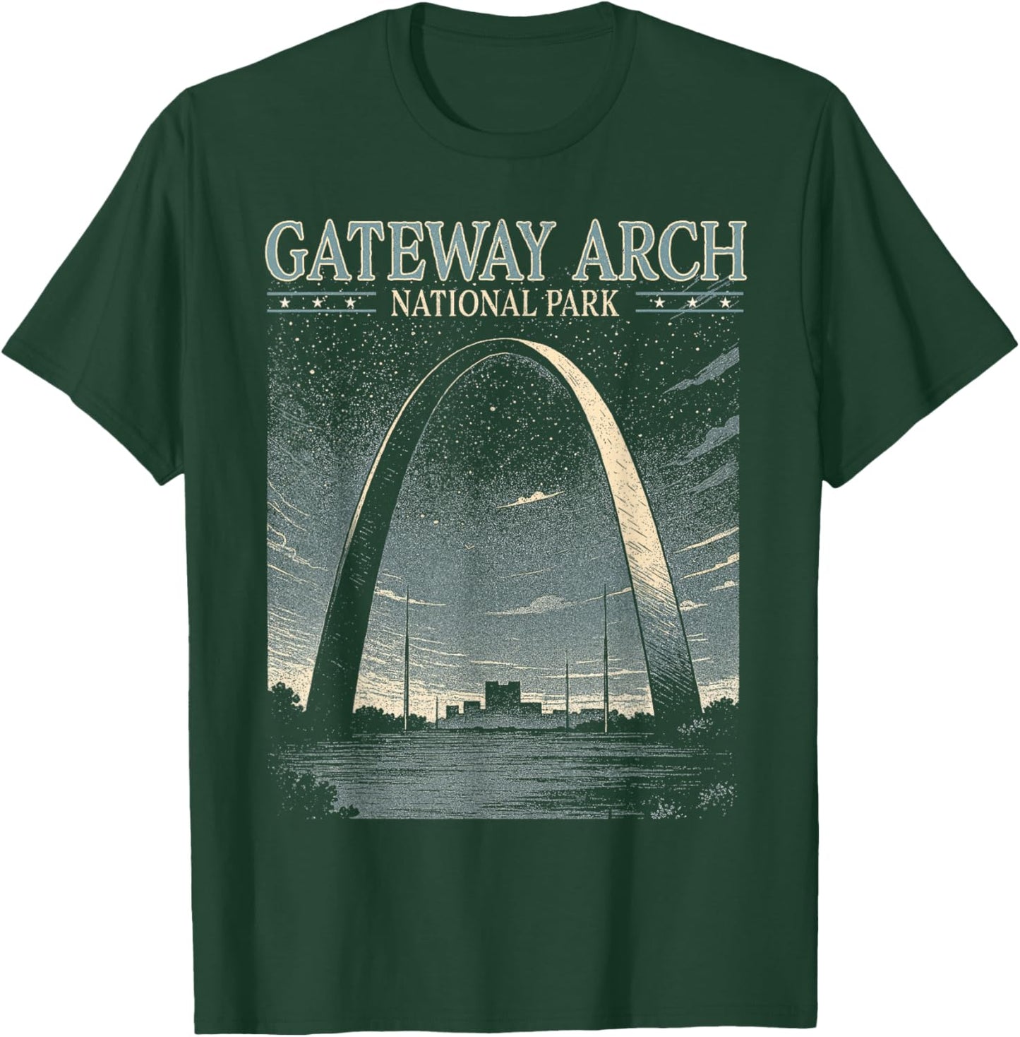 Gateway Arch National Park Traveling Exploring Nature Lover T-Shirt - T-Shirt | Forest