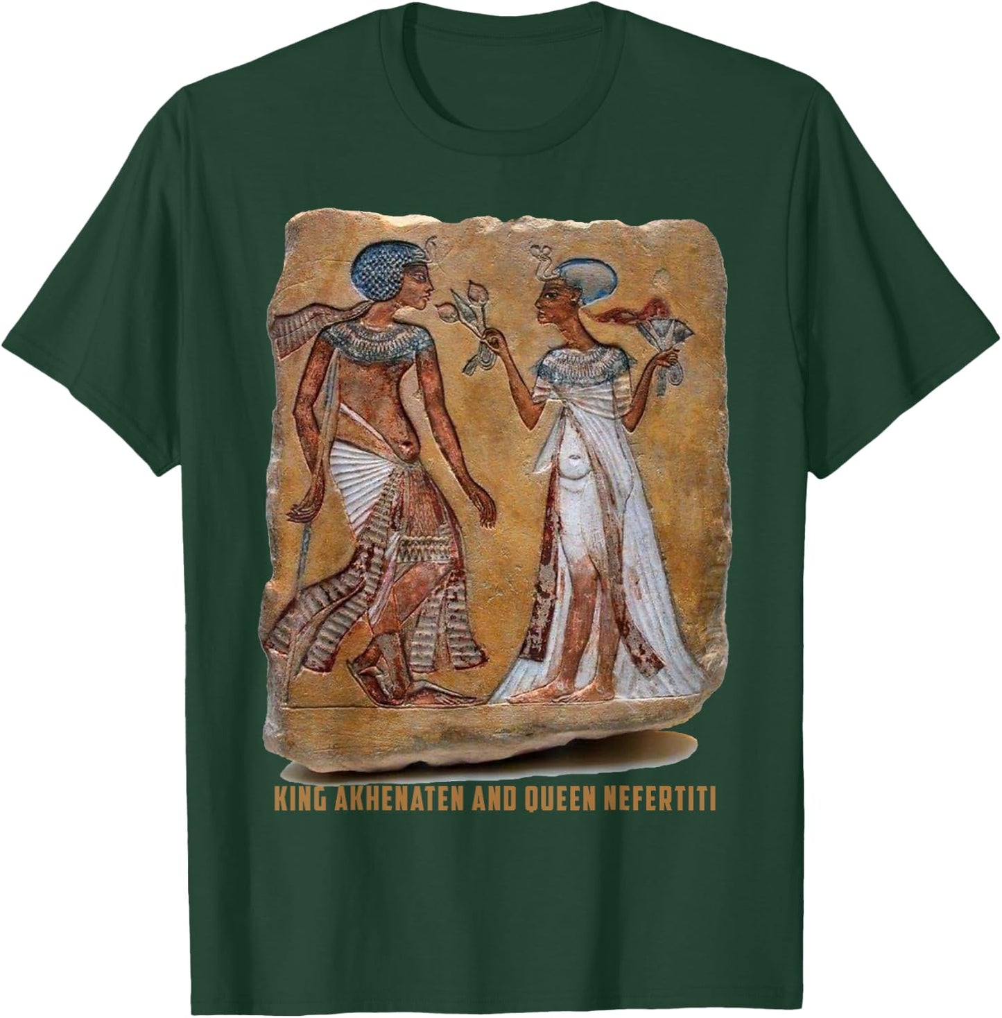 King Akhenaten and Queen Nefertiti Old Egyptian gift T-Shirt - T-Shirt | Forest