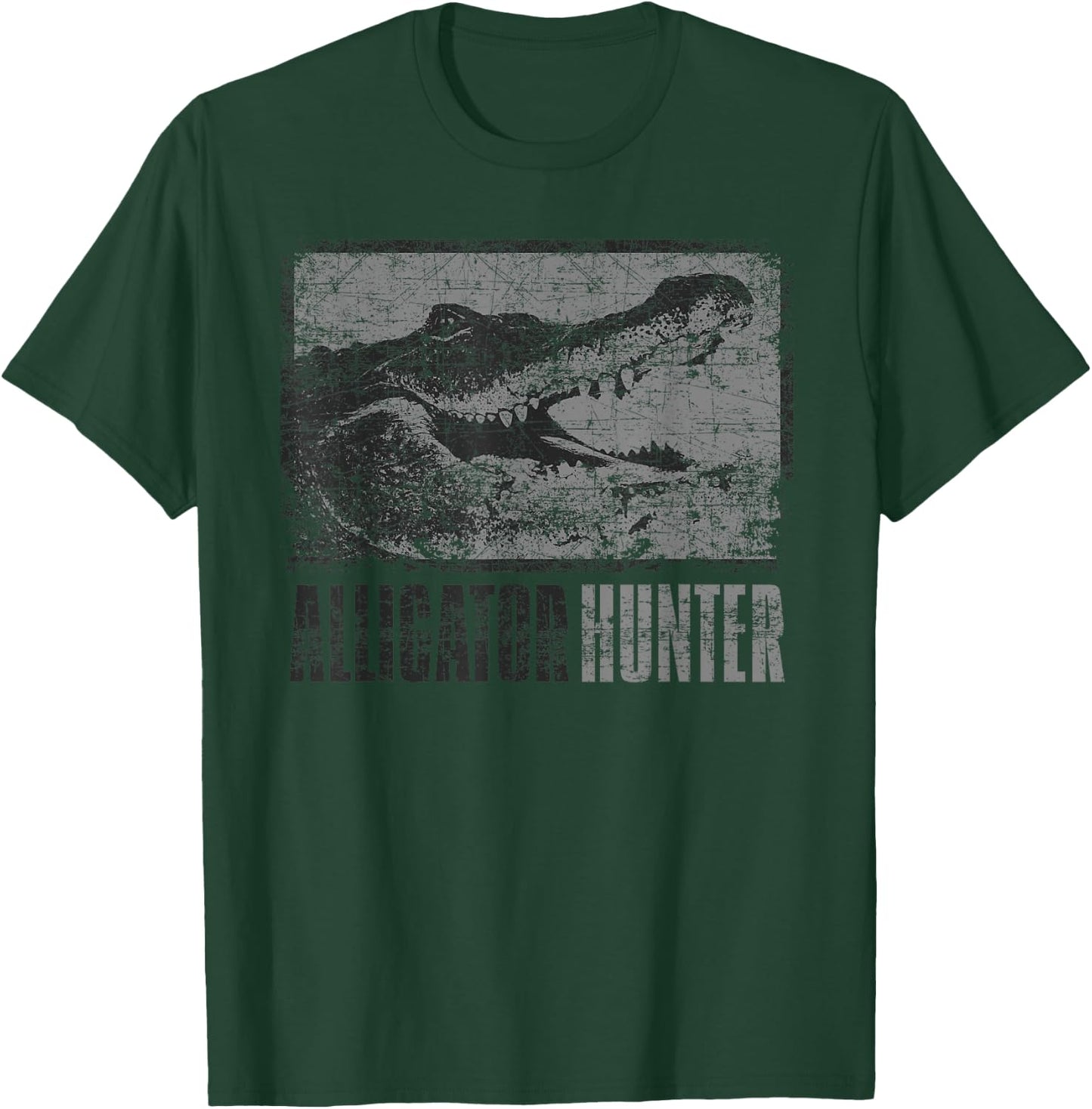 Alligator Hunter Shirt Outdoor Gator Hunting Gift T-Shirt - T-Shirt | Forest