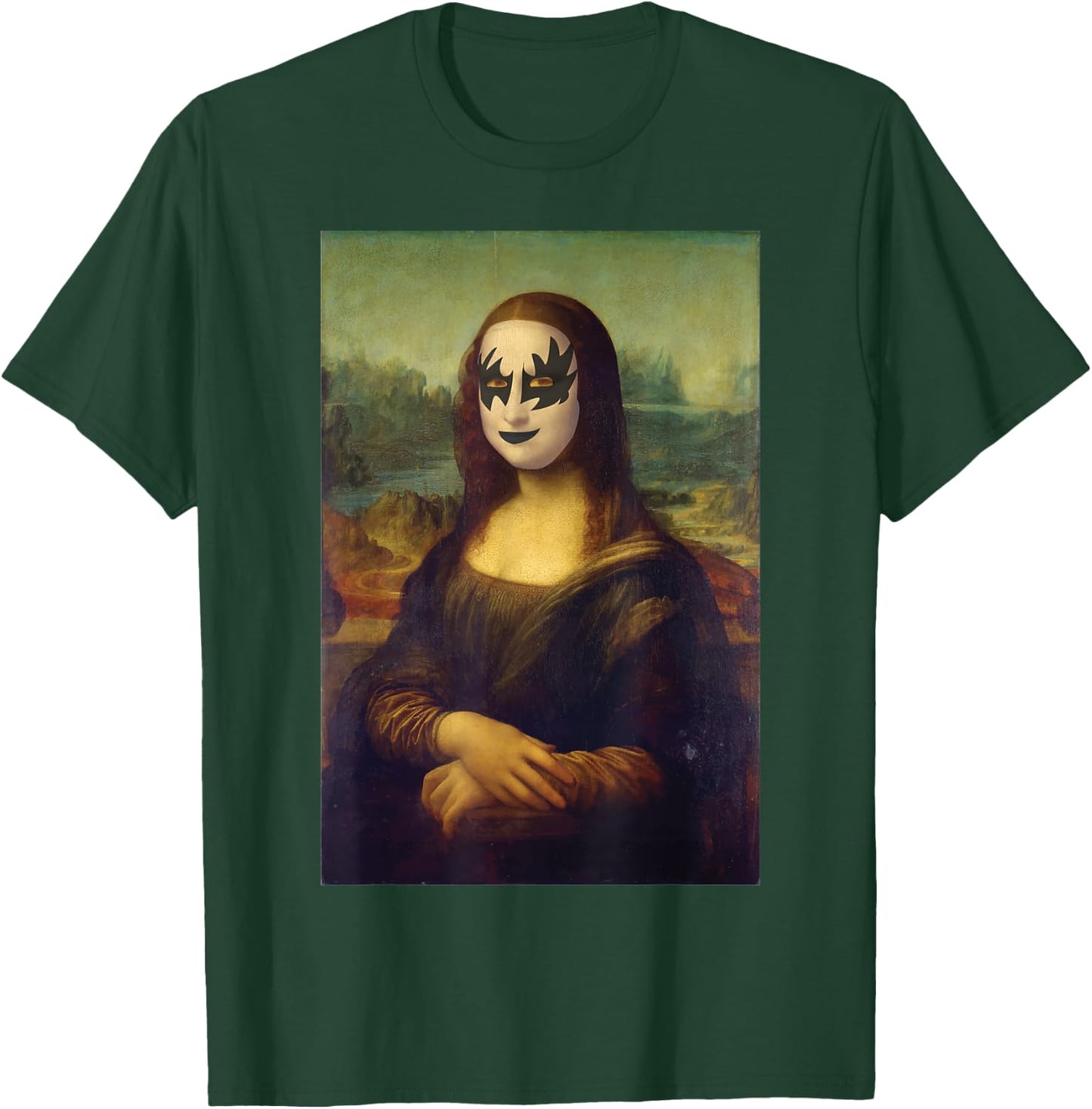 Cool Funny Rocker Mona Lisa classical art meme pop art T-Shirt - T-Shirt | Forest