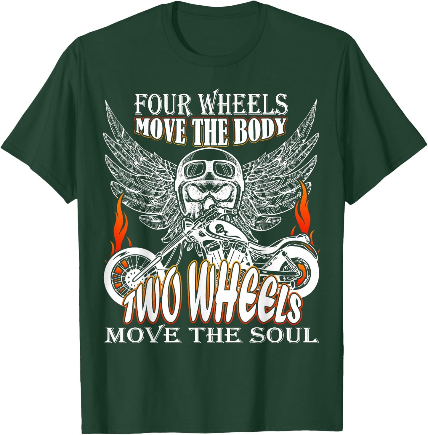 Motorbike motorcyclist biker chopper bike motorcycles T-Shirt - T-Shirt | Forest
