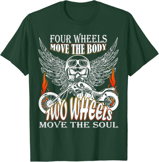 Motorbike motorcyclist biker chopper bike motorcycles T-Shirt - T-Shirt | Forest
