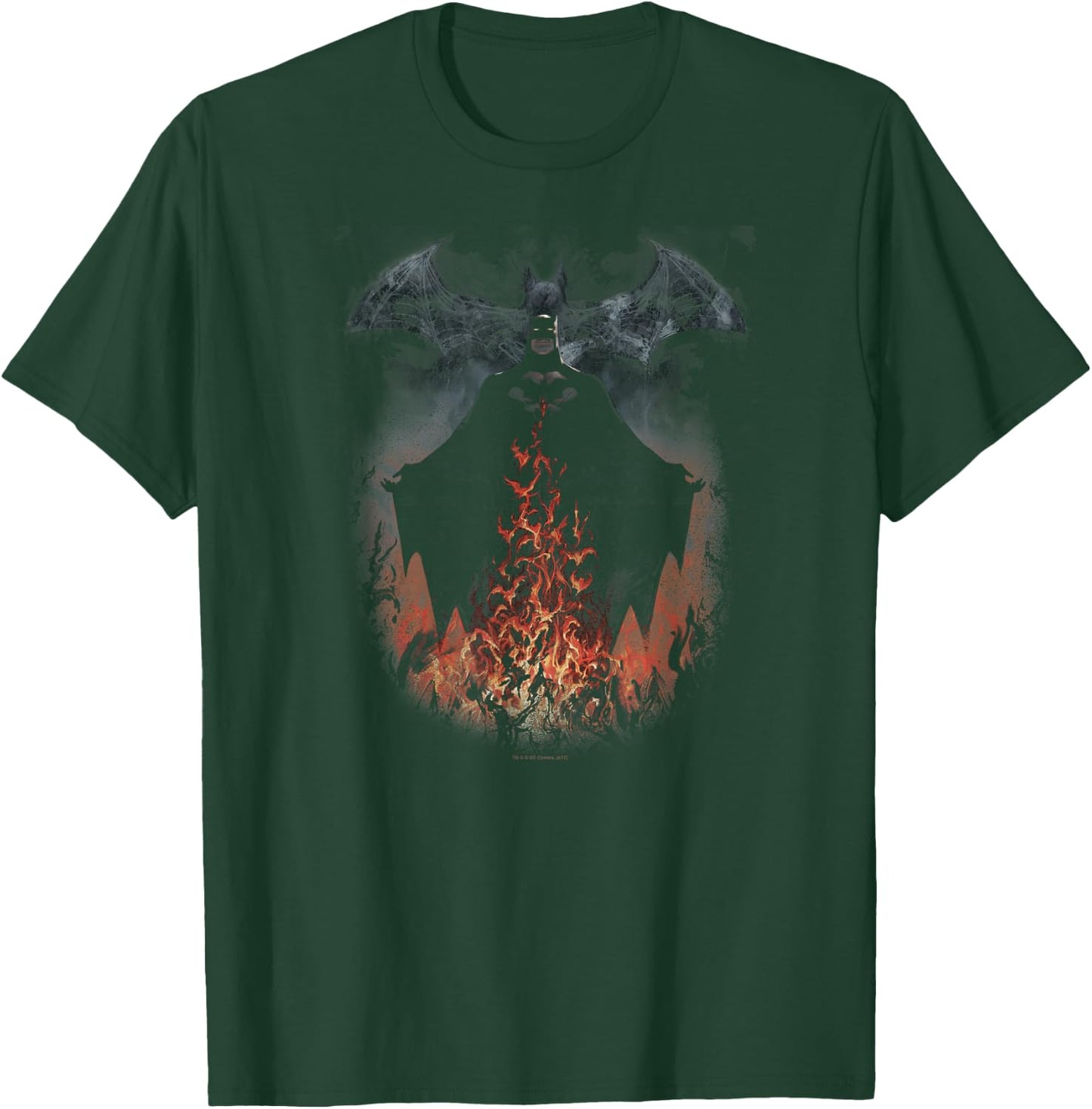 Batman Smoke & Fire T-Shirt - T-Shirt | Forest