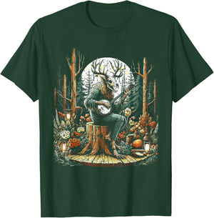 Vintage Wendigo Cryptid Camping T-Shirt - T-Shirt | Forest