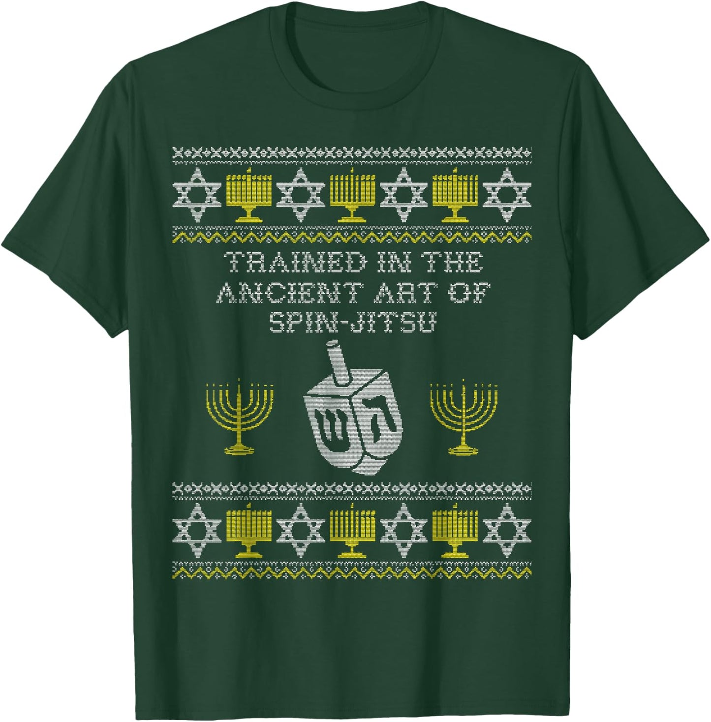 Funny Hanukkah Shirts Fun Dreidel Shirt Chanukah Gift Kids T-Shirt - T-Shirt | Forest