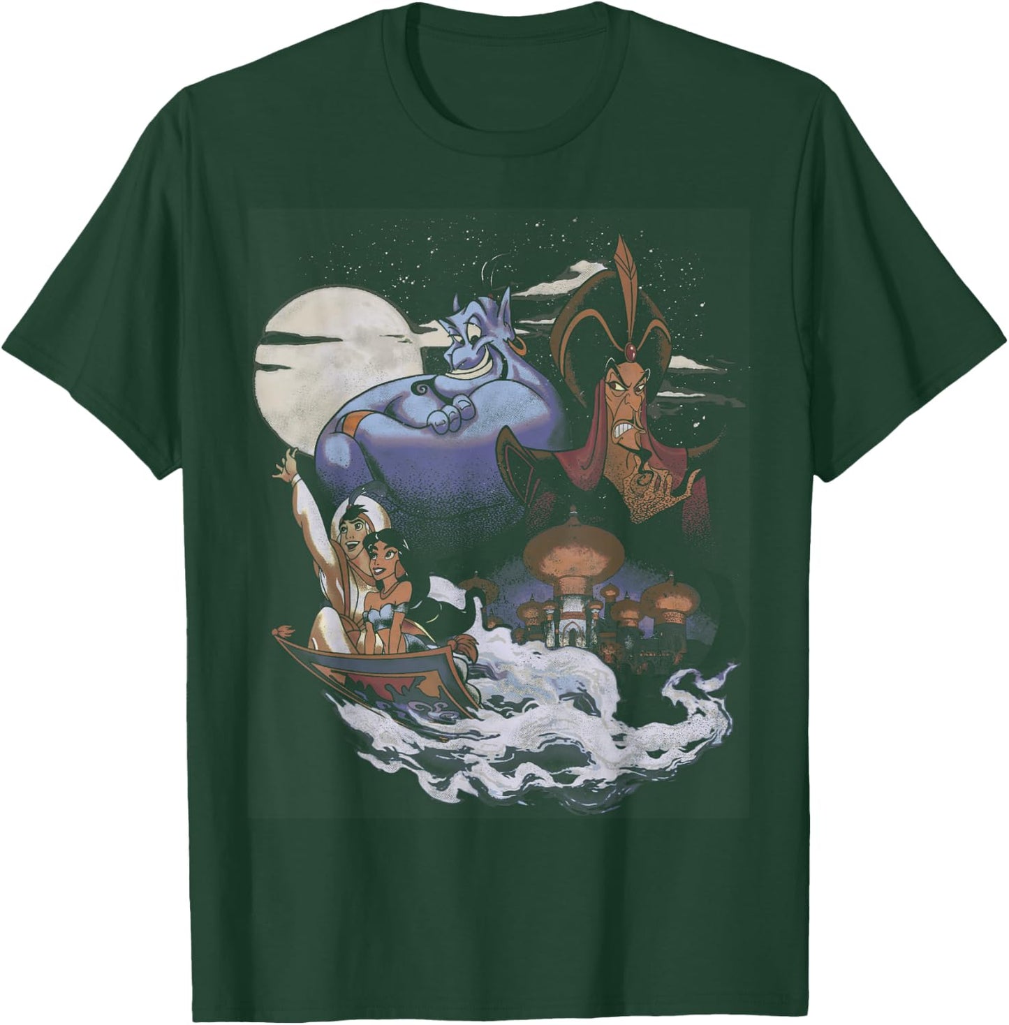 Disney Aladdin Winds of Agrabah Main Cast Graphic T-Shirt - T-Shirt | Forest