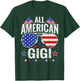 All American Gigi Sunglasses Family Patriotic 4th of July T-Shirt - T-Shirt | Forest