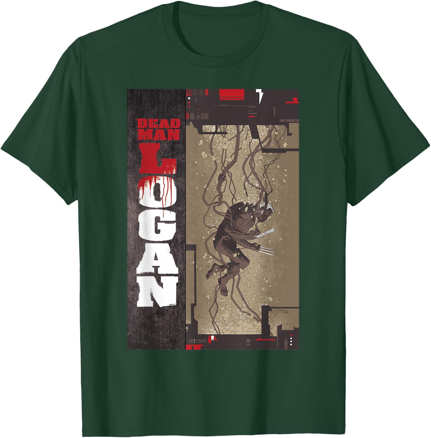 Marvel Comixology Dead Man Logan Vol: 1 Comic Book Cover T-Shirt - T-Shirt | Forest