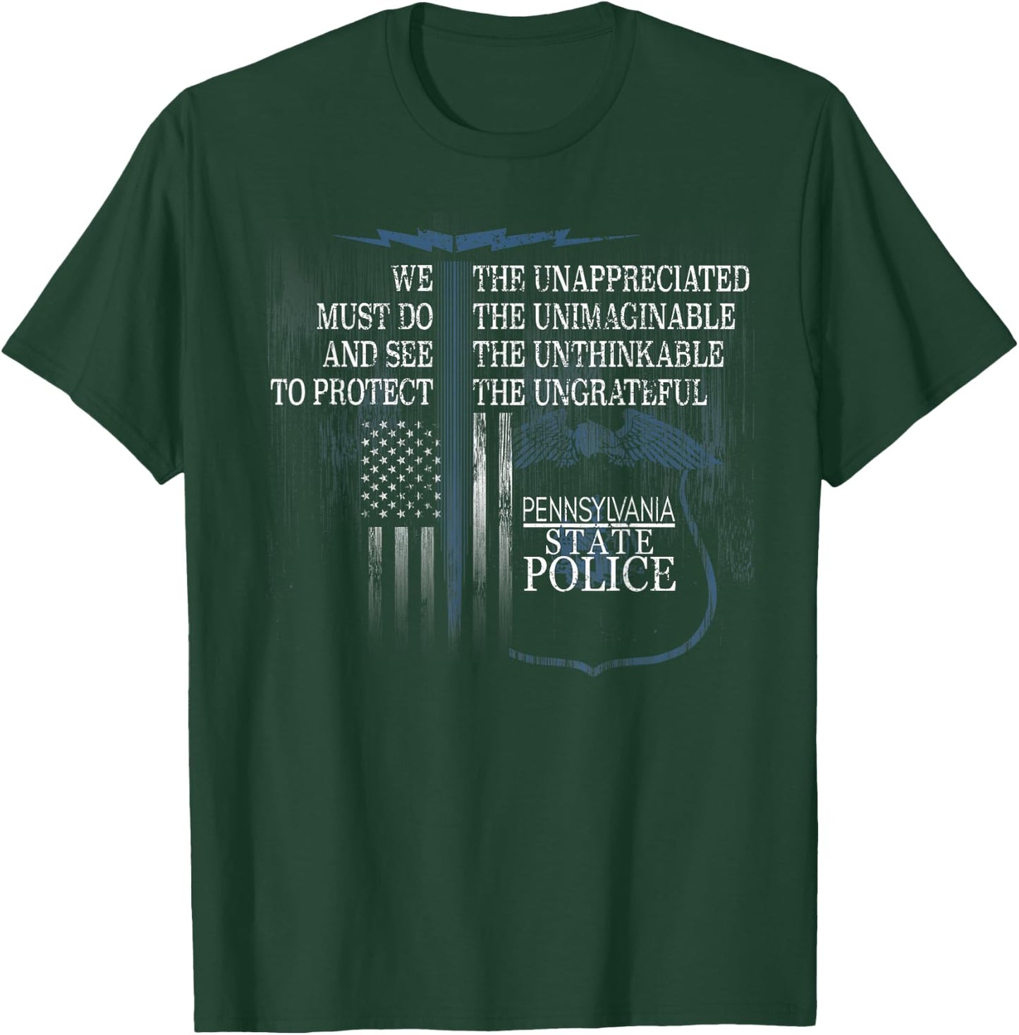State Police Pennsylvania T Shirt State Trooper T-Shirt - T-Shirt | Forest