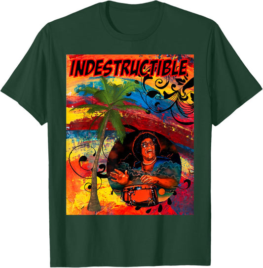 Fania All Stars, Retro Indestructible Conga Player T Shirt T-Shirt - T-Shirt | Forest
