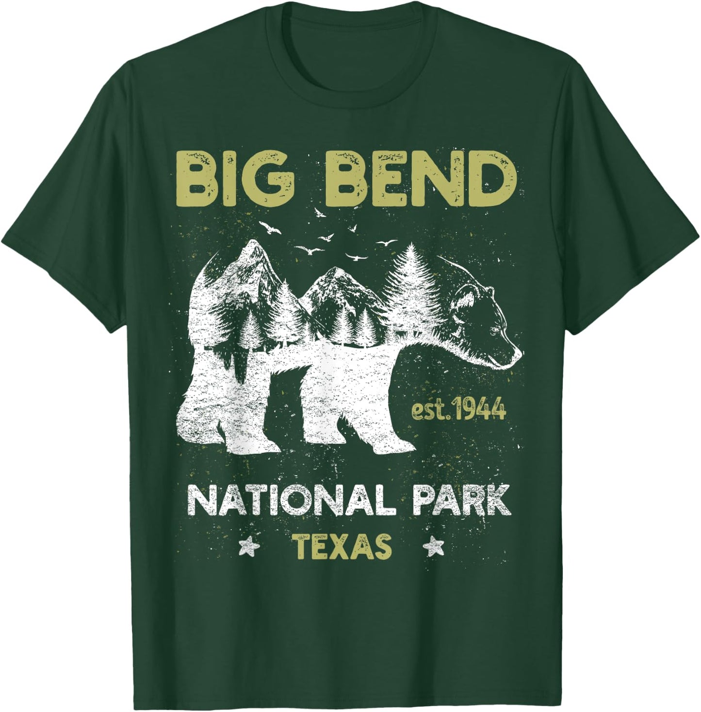 Big Bend Texas US National Park Camping Hiking Vacation T-Shirt - T-Shirt | Forest