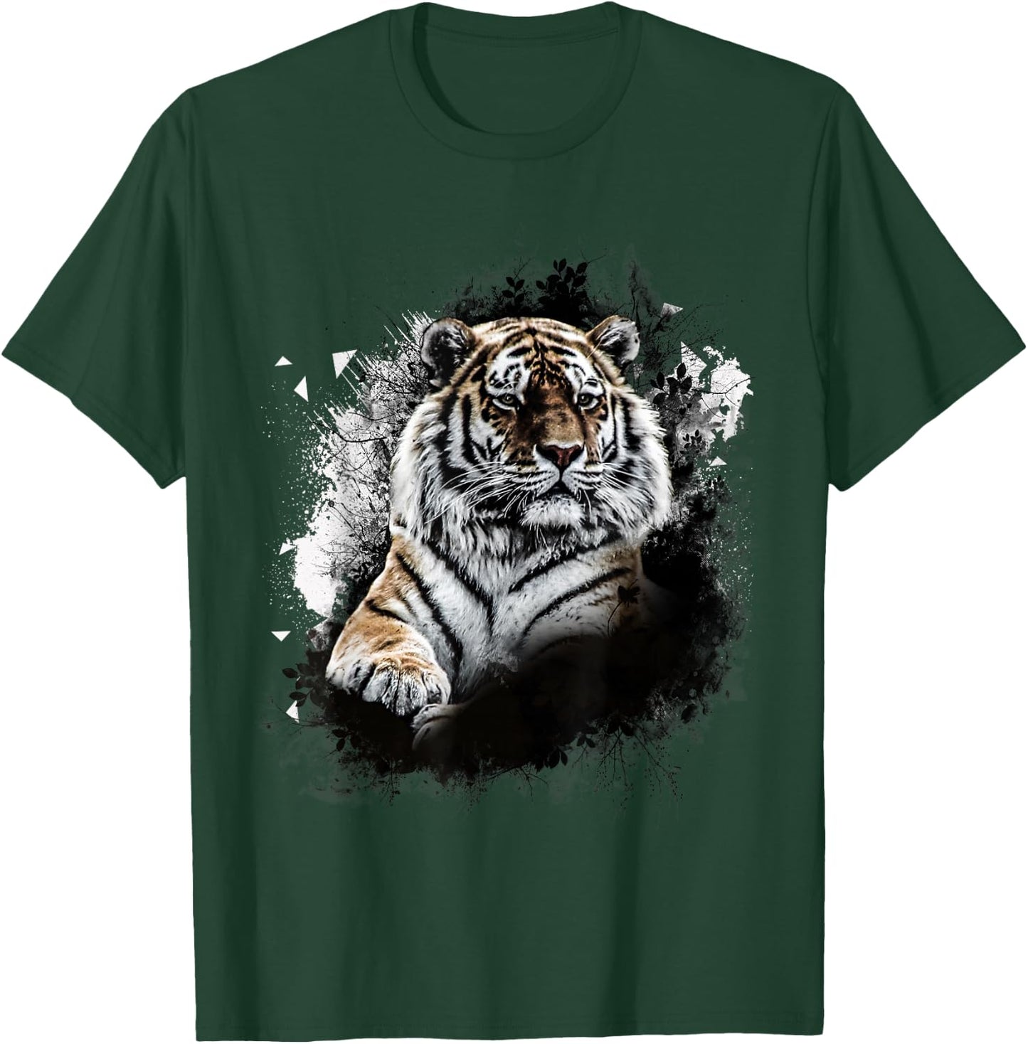 UAB KIDKIS Women's Tiger Pattern T-Shirt - T-Shirt | Forest