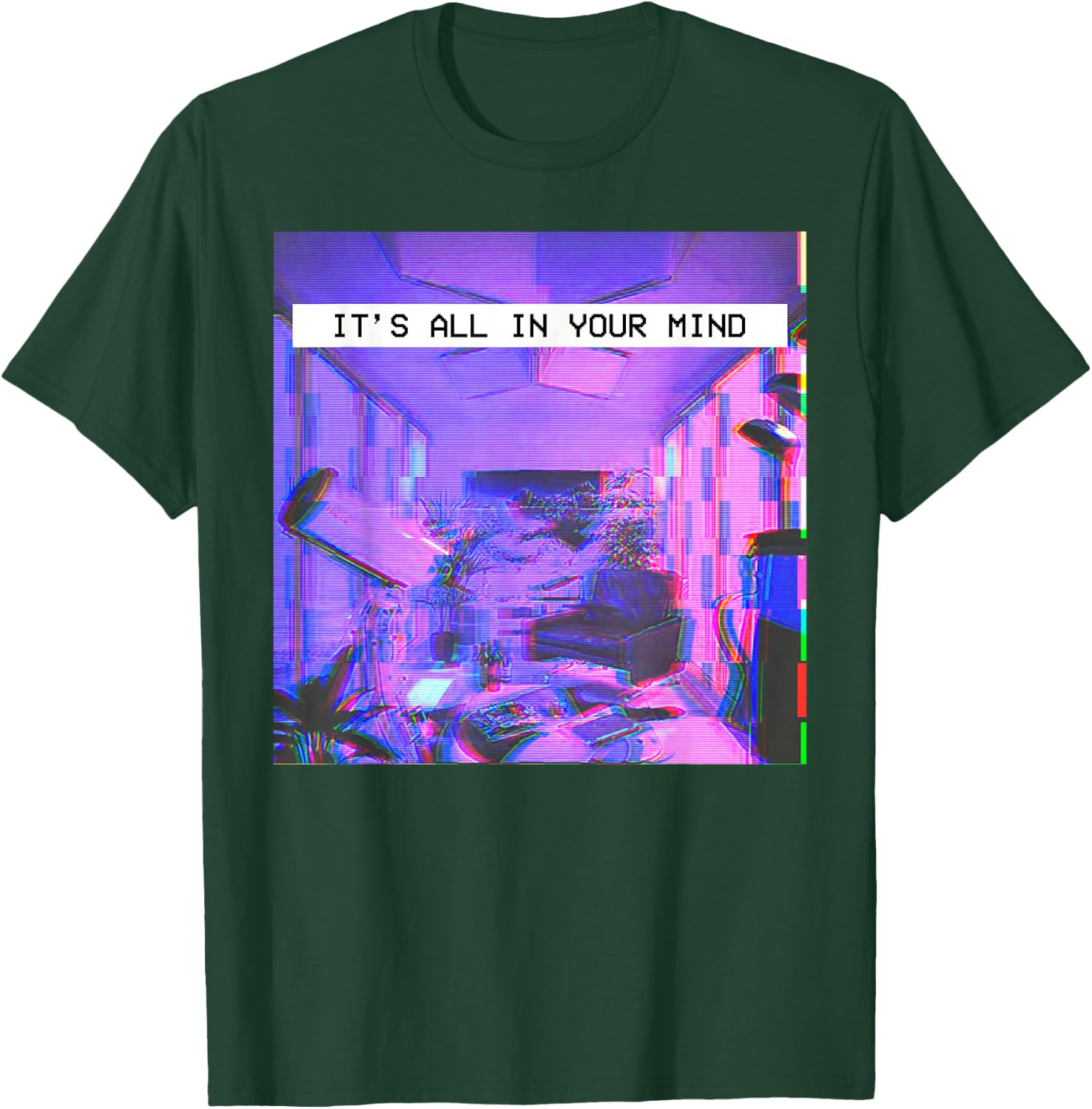 Vaporwave Aesthetic Style - Emotional Dream T-Shirt - T-Shirt | Forest