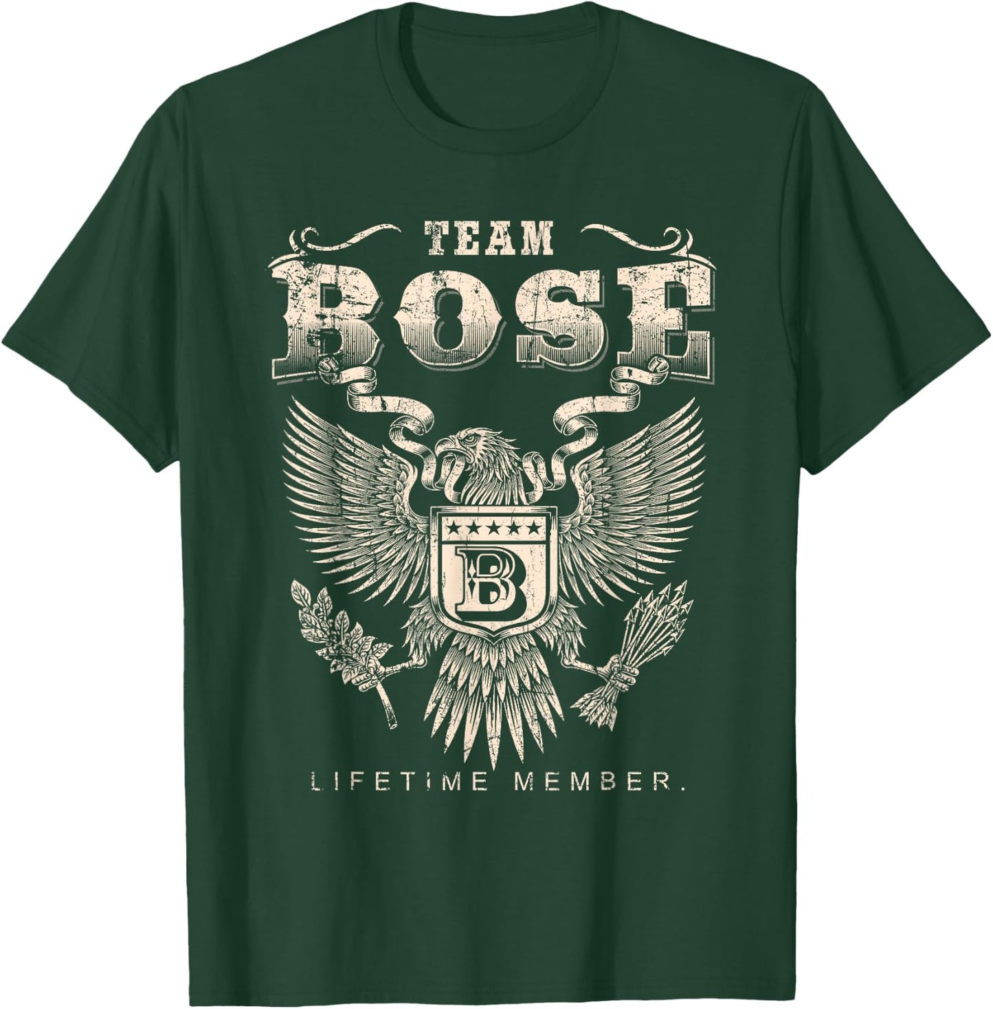 Team Bose Family Name Lifetime Member T-Shirt - T-Shirt | Forest