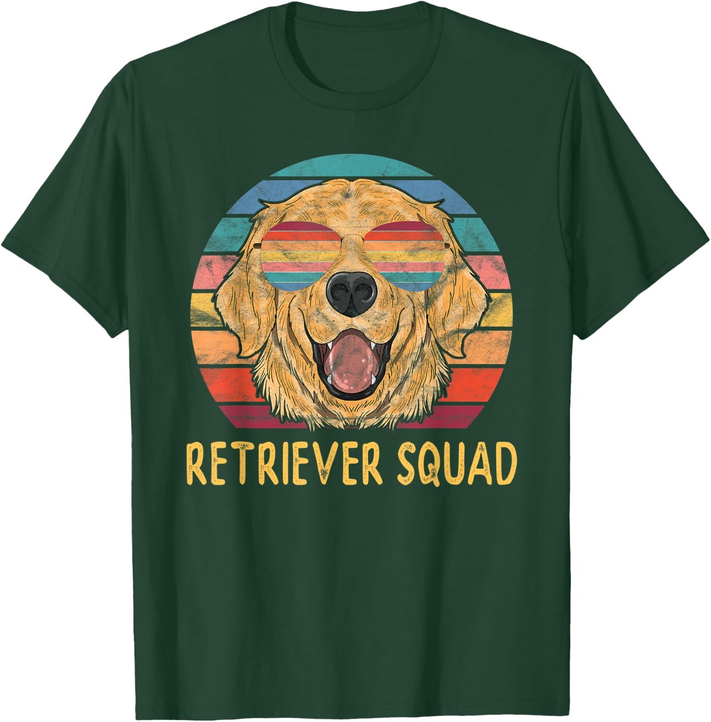 Golden Retriever Dog Squad Retriever Squad Gifts Men Women T-Shirt - T-Shirt | Forest