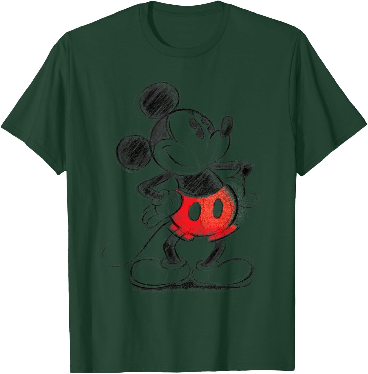 Disney - Mickey Mouse Sketch T-Shirt - T-Shirt | Forest