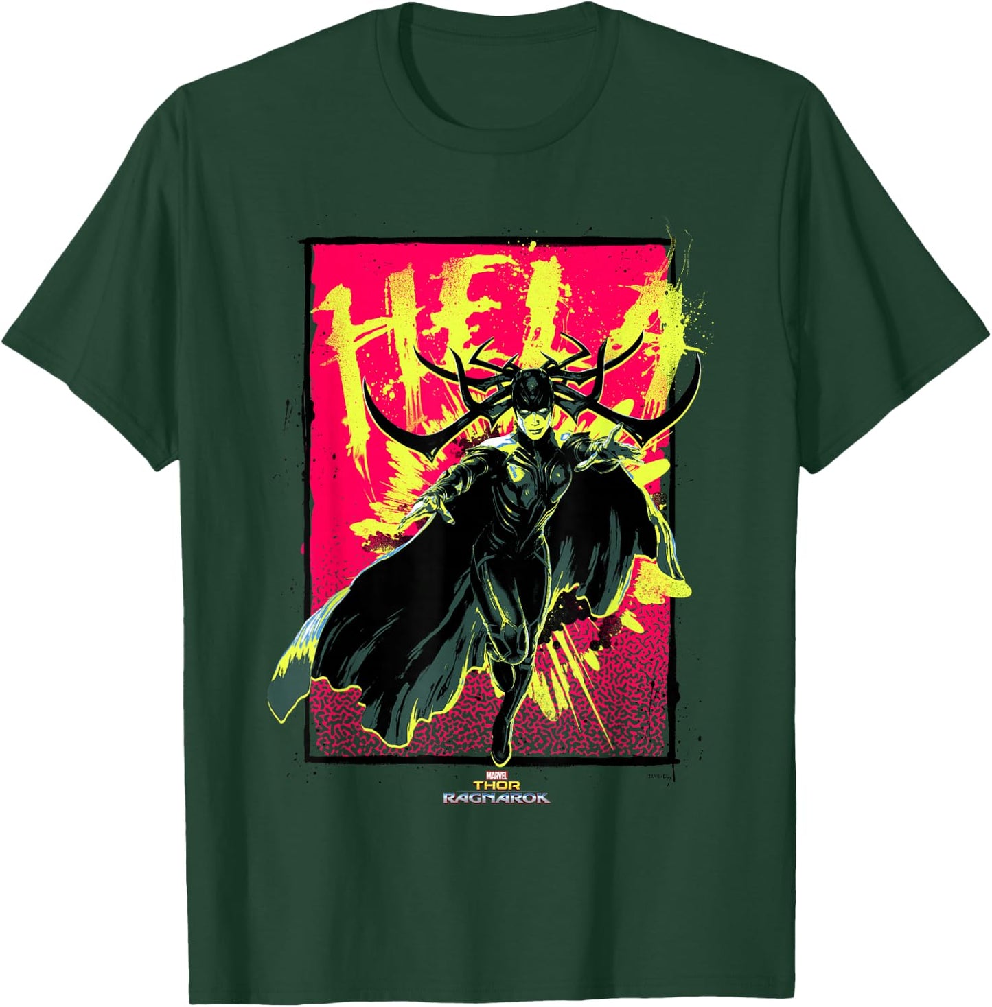 Marvel Thor: Ragnarok Hela Evil of Asgard Punk Rock Poster T-Shirt - T-Shirt | Forest